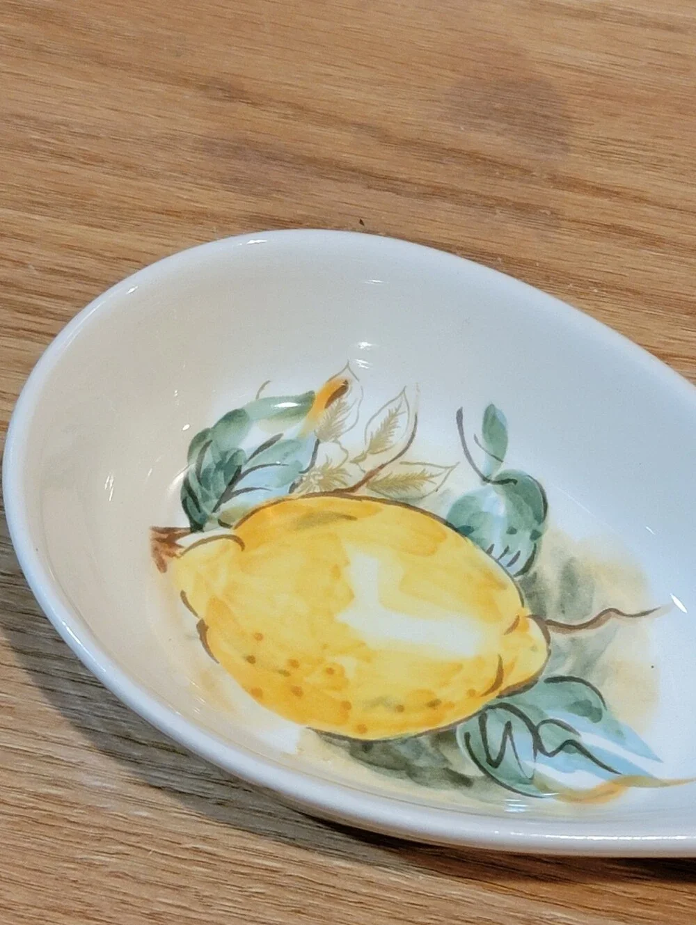 Maxcera Watercolor Lemon Ceramic spoon rest rustic farmhouse